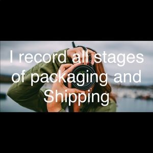 I record all stages of packaging and shipping